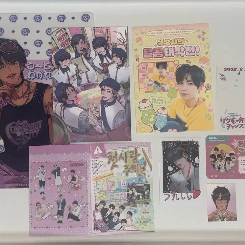 [BUNJANG] NCT WISH Riku 1st Birthday Cafe Cup Holder Special Set Bundle / 엔시티위시 데뷔 1주년 카페, 리쿠 첫 생일카페 컵홀더 특전 일괄