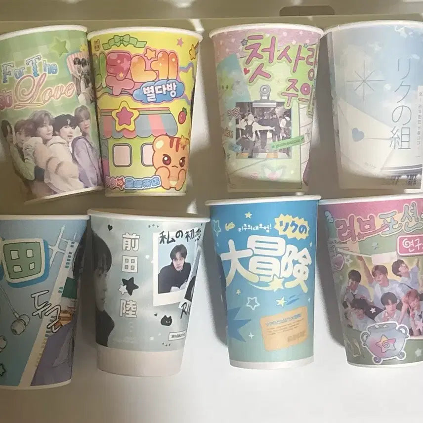 [BUNJANG] NCT WISH Riku 1st Birthday Cafe Cup Holder Special Set Bundle / 엔시티위시 데뷔 1주년 카페, 리쿠 첫 생일카페 컵홀더 특전 일괄