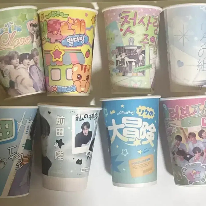 [BUNJANG] NCT WISH Riku 1st Birthday Cafe Cup Holder Special Set Bundle / 엔시티위시 데뷔 1주년 카페, 리쿠 첫 생일카페 컵홀더 특전 일괄