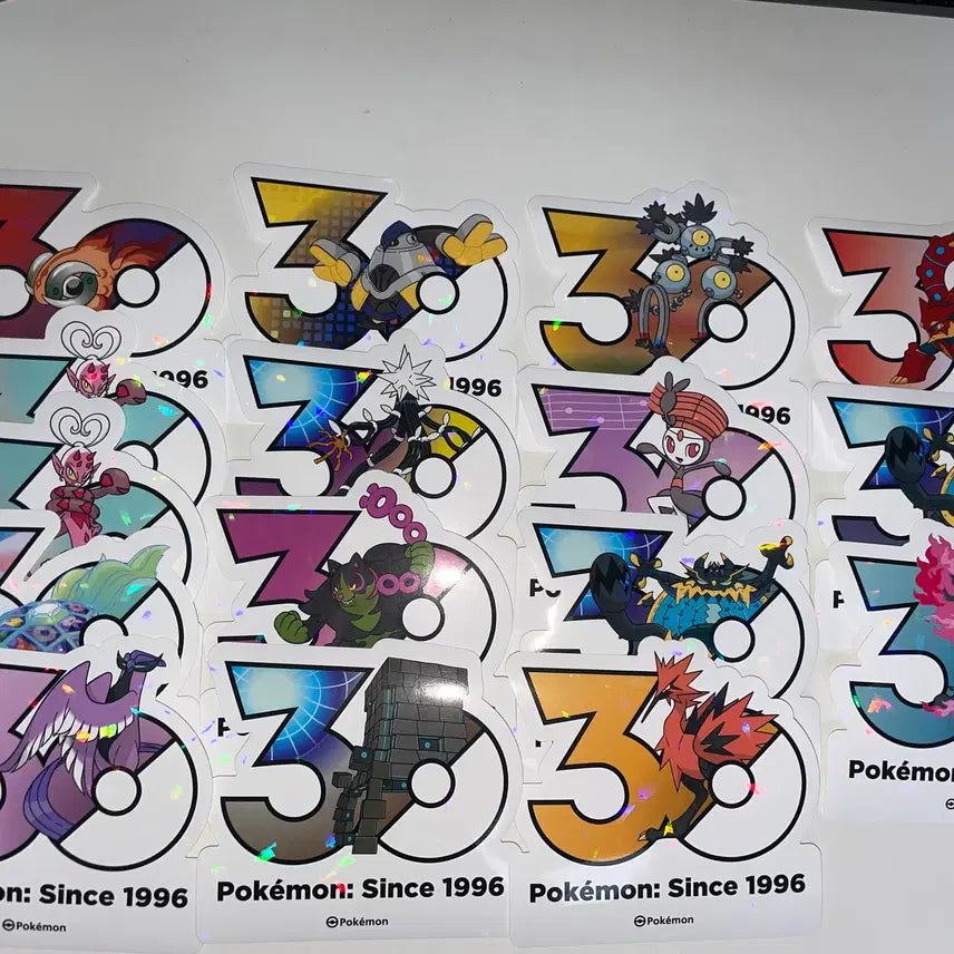 [BUNJANG] Pokemon 30th Anniversary Sticker Set / 포켓몬 30주년 스티커 팝니다(진화라인 &amp; 희귀포켓몬)