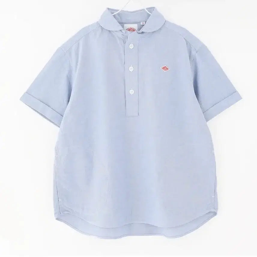 [BUNJANG] DanTon Blue Short Sleeve Shirt Size 36 / 단톤 블루 반팔 셔츠 36사이즈