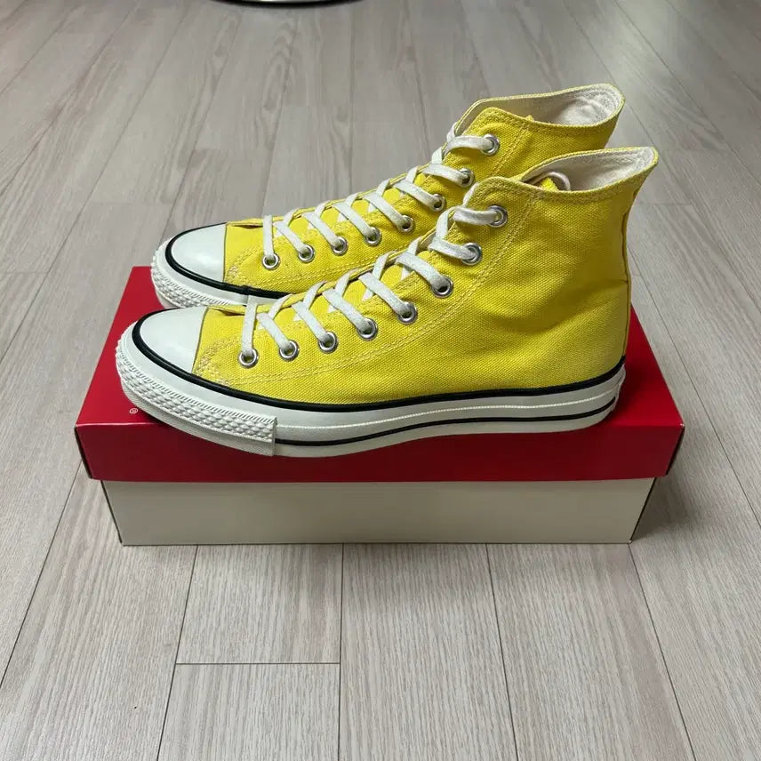 [BUNJANG] Converse Japan All Star J Hi Yellow Sneakers / 컨버스 재팬 올스타 하이 엘로우 7.5 260