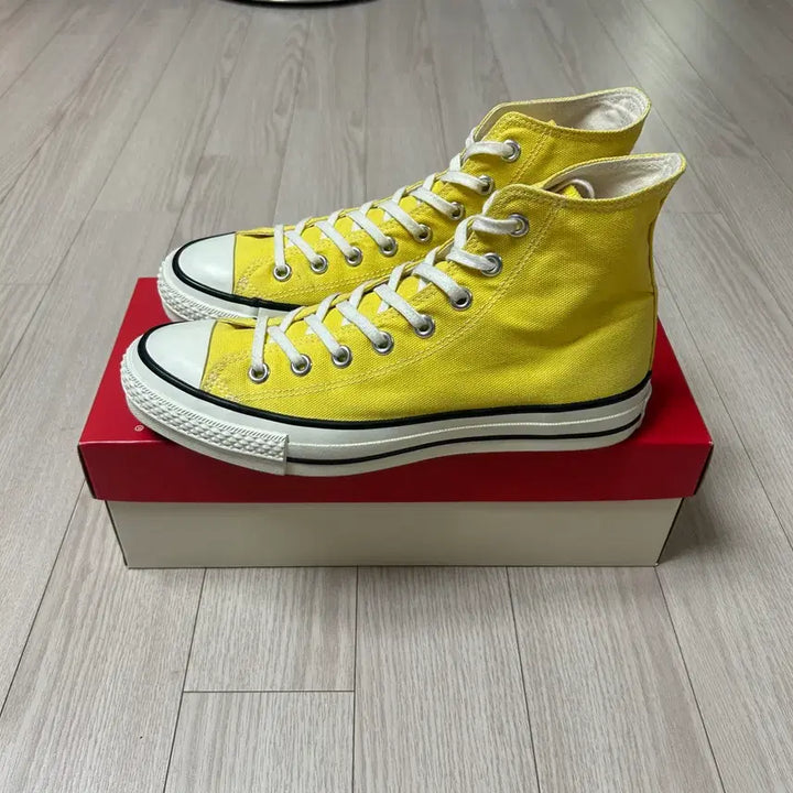 [BUNJANG] Converse Japan All Star J Hi Yellow Sneakers / 컨버스 재팬 올스타 하이 엘로우 7.5 260