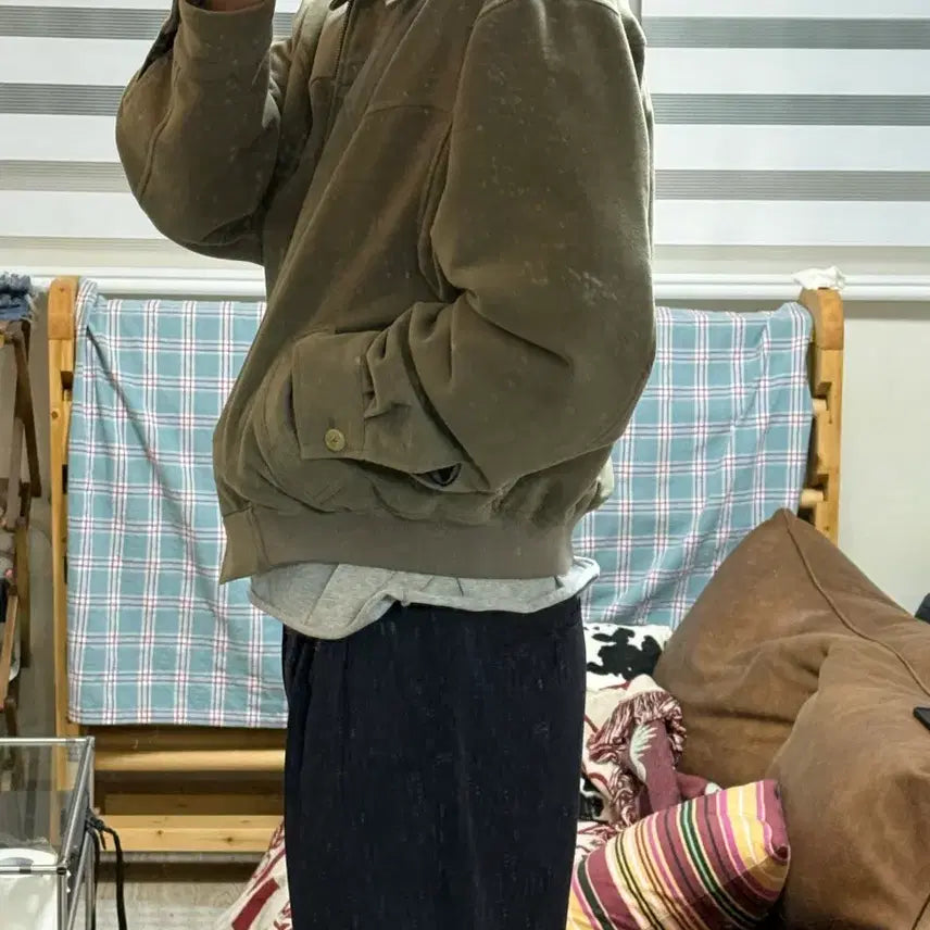 [BUNJANG] Brown Yak Molskin Western Jacket Olive Grey Size 4 / 브라운야드 몰스킨 웨스턴 자켓 올리브그레이 4사이즈 판매
