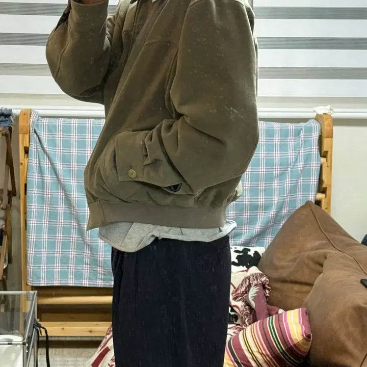 [BUNJANG] Brown Yak Molskin Western Jacket Olive Grey Size 4 / 브라운야드 몰스킨 웨스턴 자켓 올리브그레이 4사이즈 판매