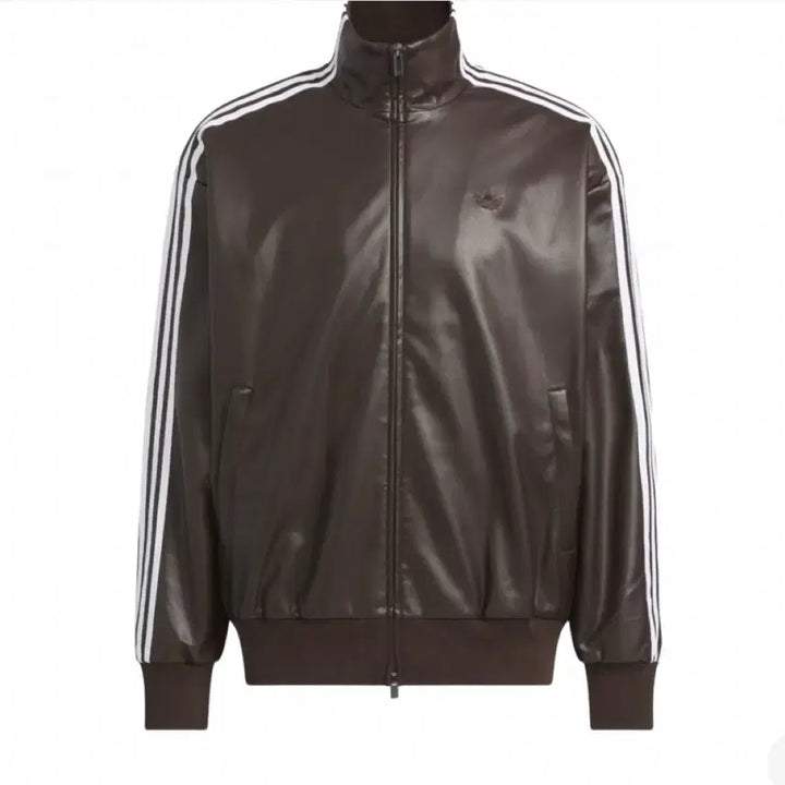 [BUNJANG] Adidas Plether 3S Leather Jacket Brown / M) 아디다스 플레더 3S 레더자켓 브라운 커피