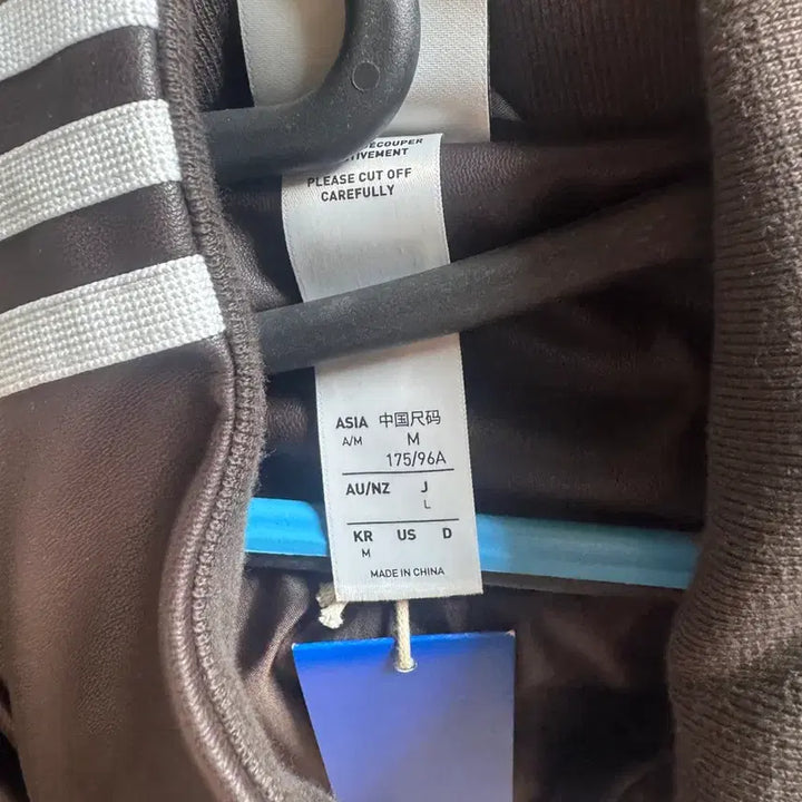 [BUNJANG] Adidas Plether 3S Leather Jacket Brown / M) 아디다스 플레더 3S 레더자켓 브라운 커피