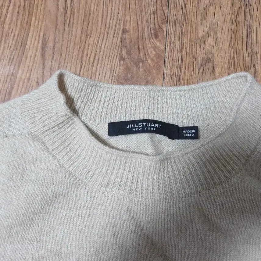 [BUNJANG] JILLSTUART Beige Cashmere 100% Knit Sweater / 질스튜어트 베이지색 니트 팝니다