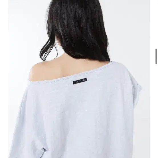 [BUNJANG] Colosynth Asymmetrical Back Melange T-shirt / 콜로신스 언발란스티 백멜란지