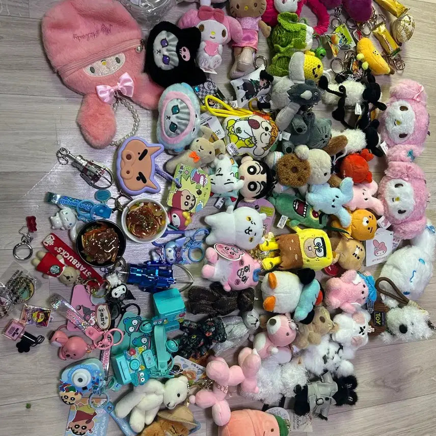 [BUNJANG] Character Plush Keychain Set / 캐릭터 인형 키링 판매합니다
