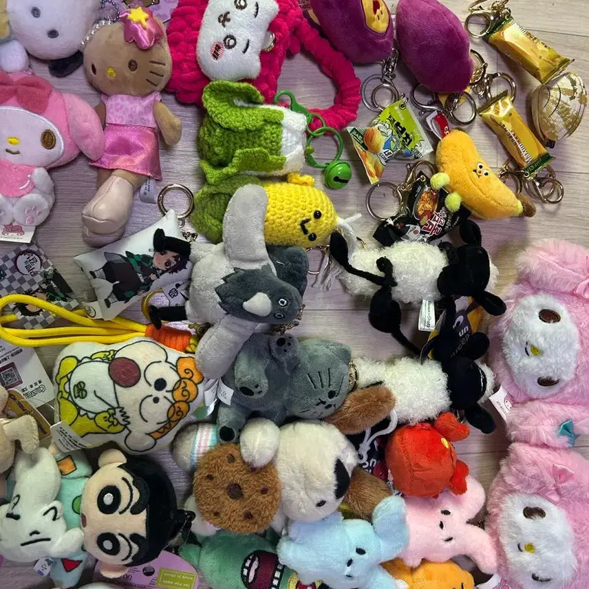 [BUNJANG] Character Plush Keychain Set / 캐릭터 인형 키링 판매합니다