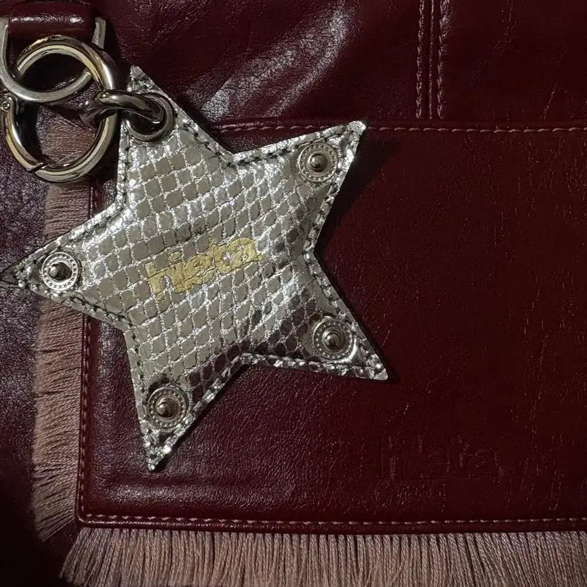 [BUNJANG] Hiyeta Tina Bag Cherry Red Leather Shoulder Bag / 히에타 tina백 체리레드