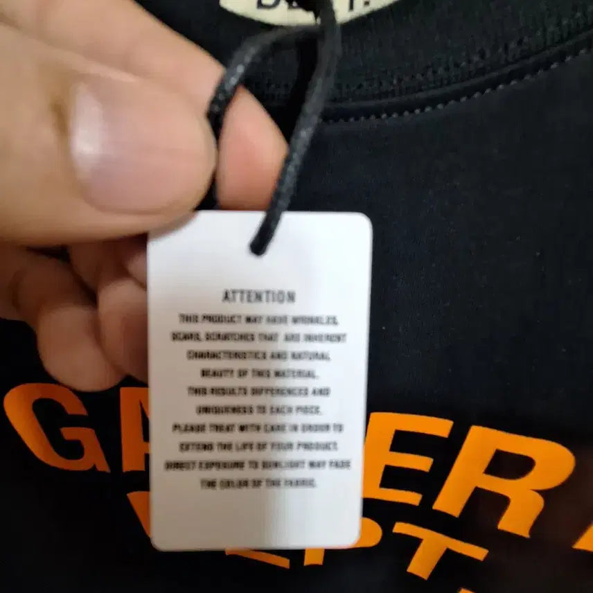 [BUNJANG] Gallery Dept Black Logo T-Shirt Size 2 / 갤러리뎁트 검정색 로고 반팔 티셔츠 2사이즈 새상품