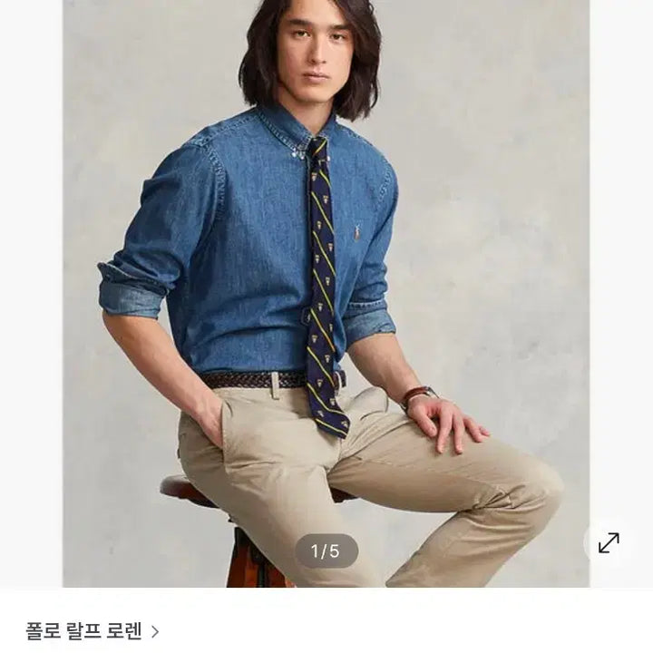 [BUNJANG] Polo Ralph Lauren Denim Shirt Navy S / [새상품] 폴로 랄프로렌 데님 셔츠 네이비 S