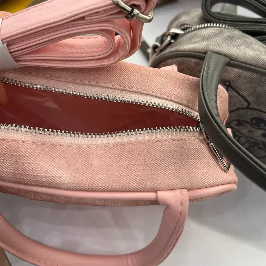 [BUNJANG] My Melody Pink Leather Bag / 마이멜로디 핑크 가죽가방