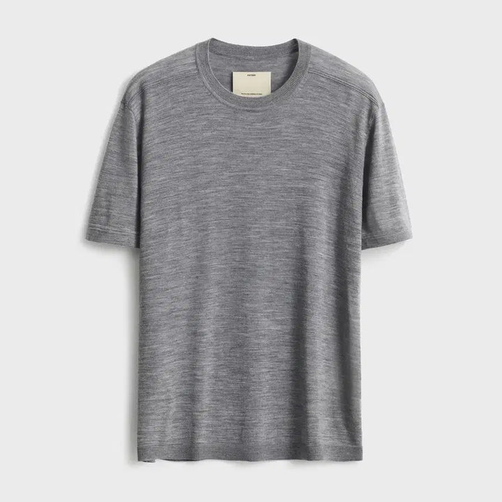 [BUNJANG] Pottery 26SS Merino Wool Short Sleeve Knit - Grey / 26SS 포터리 메리노울 반팔 니트 그레이 3