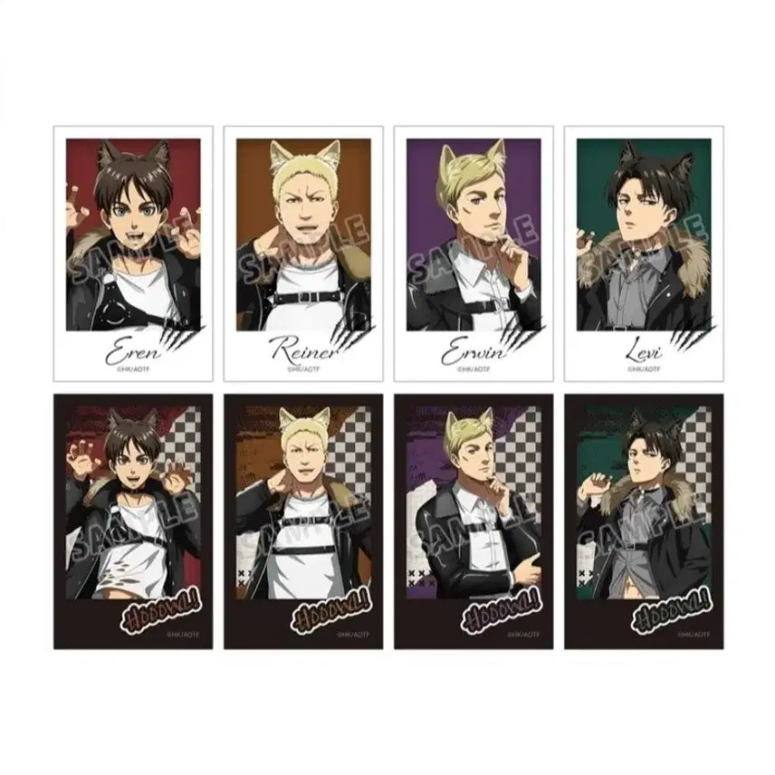 [BUNJANG] Attack on Titan Werewolf Ver. Trading Illustration Card / 랜덤) 진격의 거인 늑대인간 ver 트레이딩 일러스트 카드