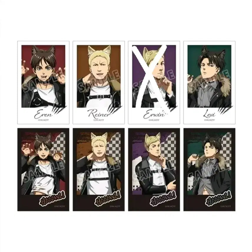 [BUNJANG] Attack on Titan Werewolf Ver. Trading Illustration Card / 랜덤) 진격의 거인 늑대인간 ver 트레이딩 일러스트 카드
