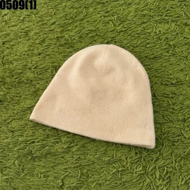 [BUNJANG] Polo Ralph Lauren Beige Wool Beanie Hat / 폴로 랄프로렌 베이지색 울 비니 모자