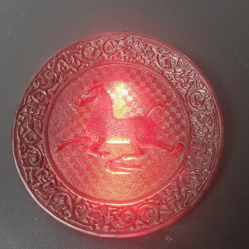 [BUNJANG] Pumpkin Red Horse Vase Chinese Ceramic / 호박 적토마 환    중국도자기