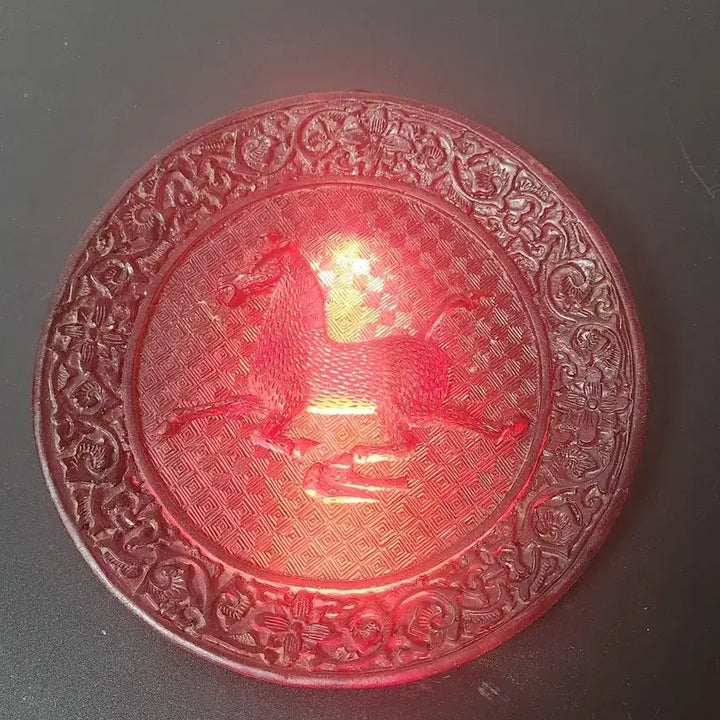 [BUNJANG] Pumpkin Red Horse Vase Chinese Ceramic / 호박 적토마 환    중국도자기