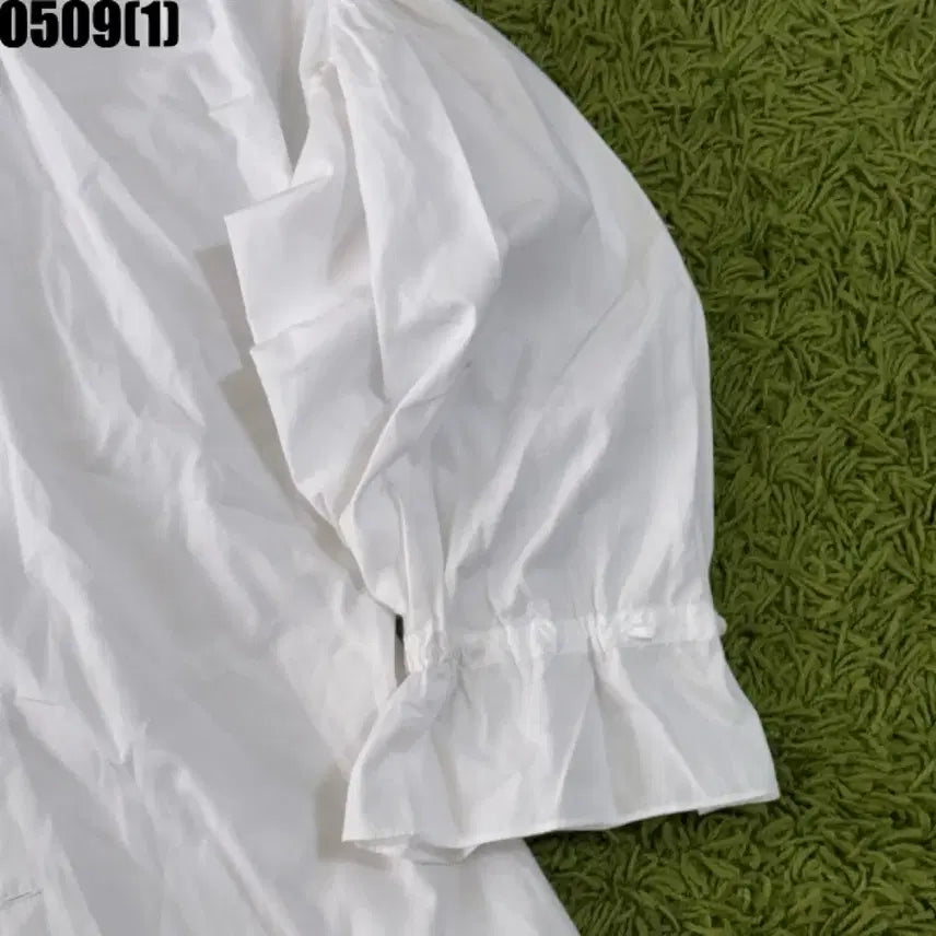 [BUNJANG] Ralph Lauren White Puff Sleeve Blouse / 랄프로렌 화이트 퍼프 블라우스 002