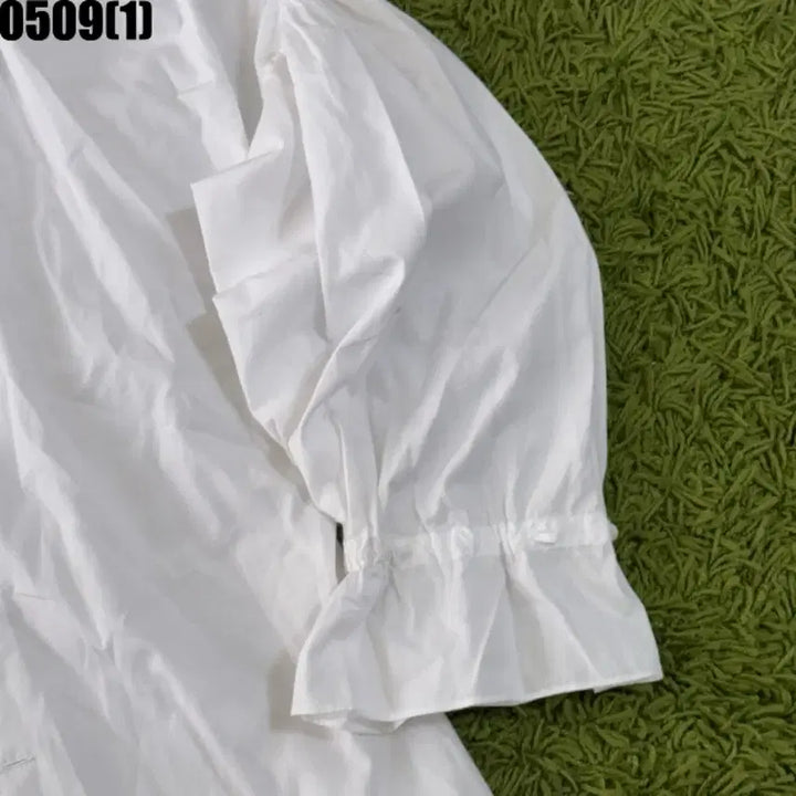 [BUNJANG] Ralph Lauren White Puff Sleeve Blouse / 랄프로렌 화이트 퍼프 블라우스 002