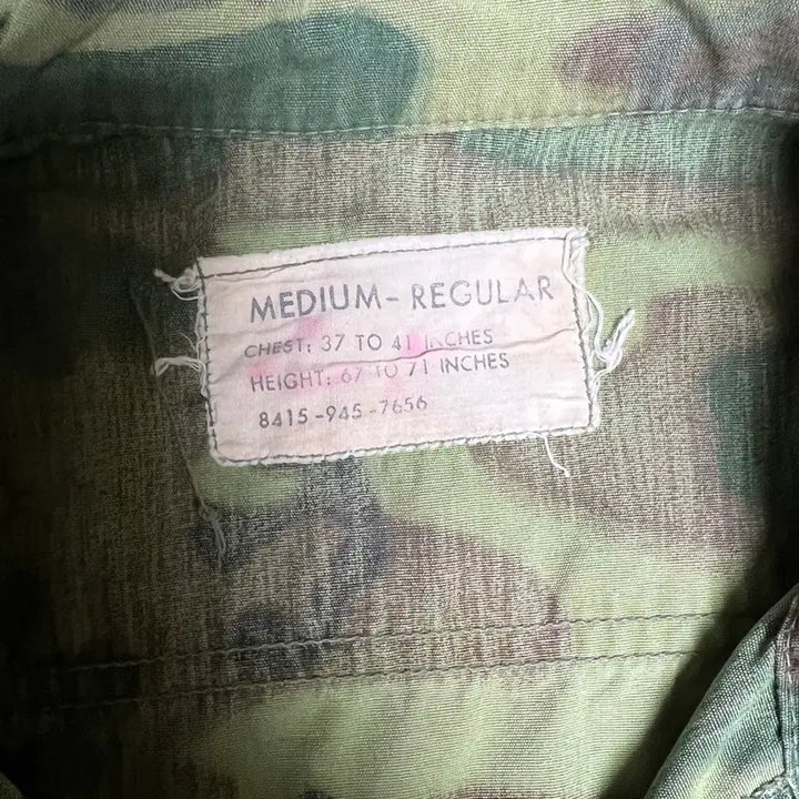 [BUNJANG] Original US Military ERDL Poplin Jungle Fatigue M-R / 오리지널 미군 erdl 정글퍼티그 포플린 m-r 팝니다