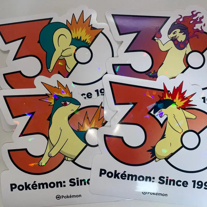 [BUNJANG] Pokemon 30th Anniversary Stickers / 포켓몬 30주년 스티커 팝니다