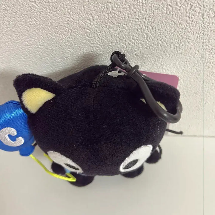 [BUNJANG] Choco Cat Blue Balloon Plush Keychain / 쵸코캣 인형 키링 블루 벌룬