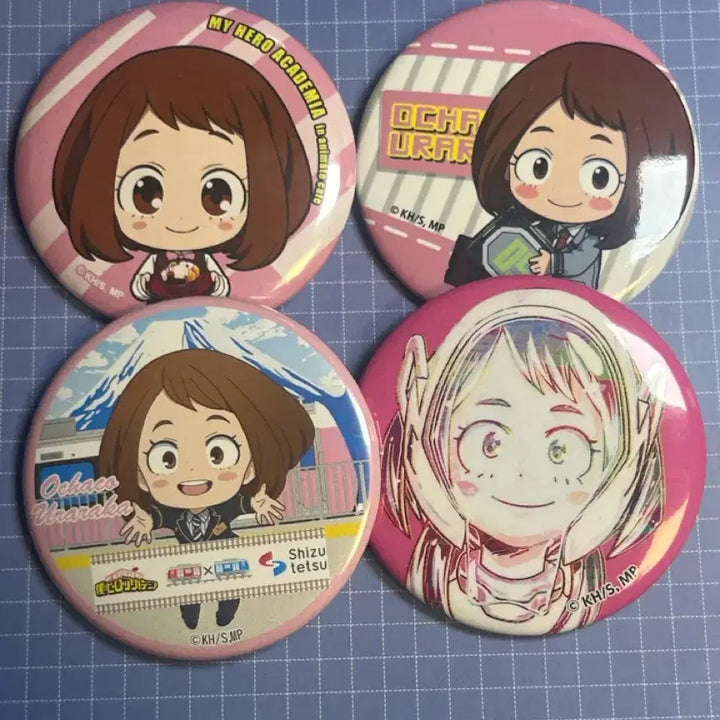 [BUNJANG] My Hero Academia Ochaco Uraraka Can Badge Set / 최저가)나의히어로아카데미 우라라카 오챠코 캔뱃지 세트