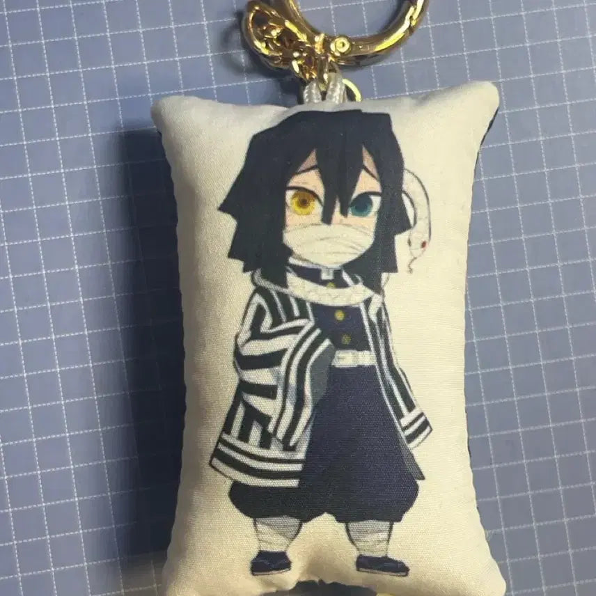 [BUNJANG] Obanai Iguro Demon Slayer Cushion Keychain / 이구로오바나이 귀멸의칼날 쿠션 키링