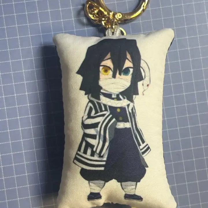 [BUNJANG] Obanai Iguro Demon Slayer Cushion Keychain / 이구로오바나이 귀멸의칼날 쿠션 키링