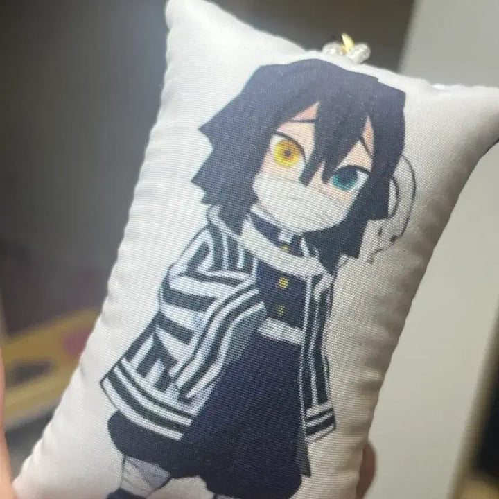[BUNJANG] Obanai Iguro Demon Slayer Cushion Keychain / 이구로오바나이 귀멸의칼날 쿠션 키링