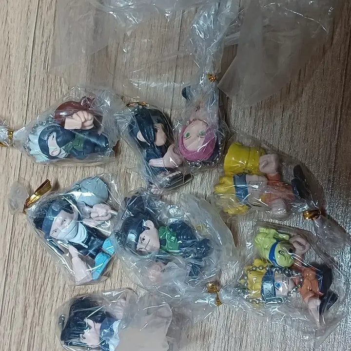 [BUNJANG] Classic Naruto 8-Piece Mini Figure Keychain Set / 고전 완구 나루토 키링 8종 세트