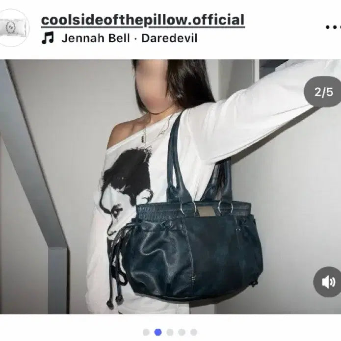 [BUNJANG] Coolsideofthepillow Shoulder Bag Deep Blue / Coolsideofthepillow 숄더백 딥블루