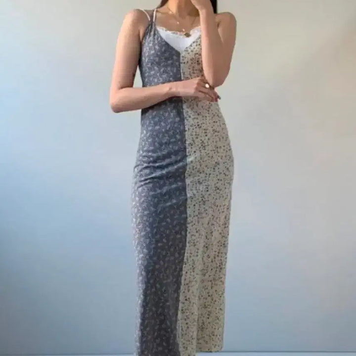 [BUNJANG] Loulouseoul Milkshake Maxi Dress / 루루서울 원피스 collection 31 하프앤믹스 밀크셰이크 롱원피스