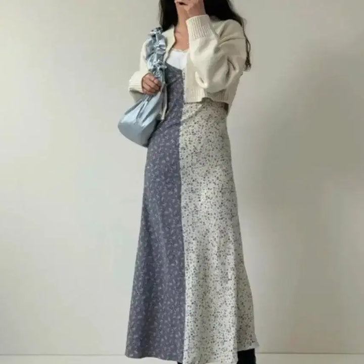 [BUNJANG] Loulouseoul Milkshake Maxi Dress / 루루서울 원피스 collection 31 하프앤믹스 밀크셰이크 롱원피스