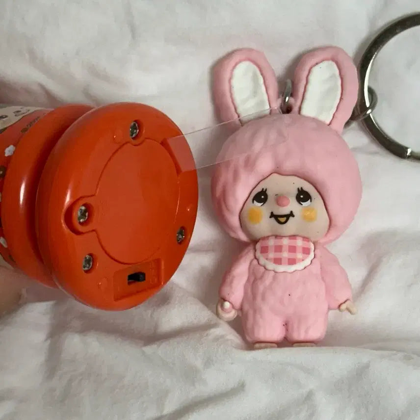 [BUNJANG] Monchhichi Light Gacha + Rabbit Figure Keychain Bundle Set / 몬치치 라이트가챠+ 피규어 키링 일괄