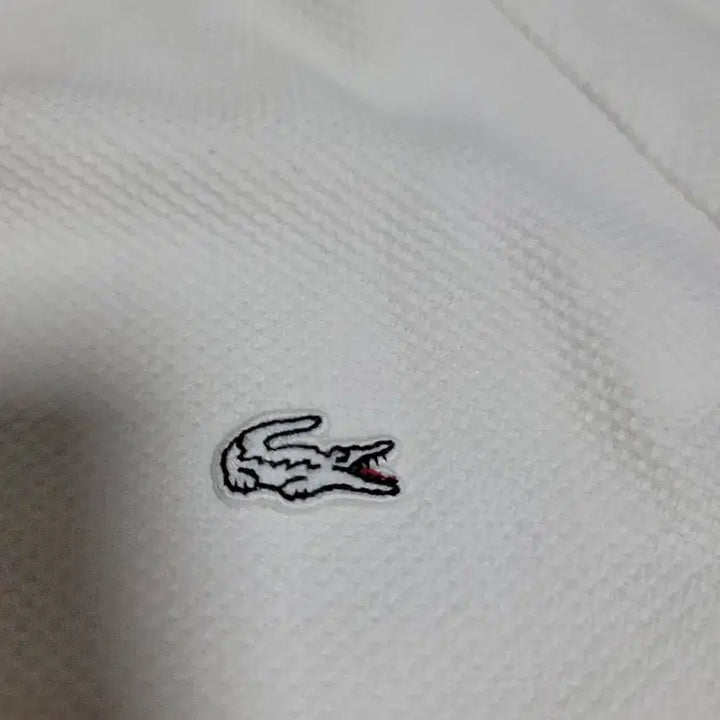 [BUNJANG] Lacoste White Three-Quarter Sleeve Dress / 라코스테 화이트 칠부 소매 원피스