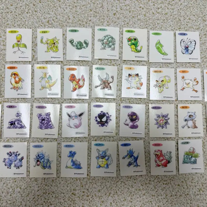[BUNJANG] Pokemon 30th Anniversary Sticker Set (32 Variants) / 포켓몬스터 포켓몬 30주년 띠부씰 32종