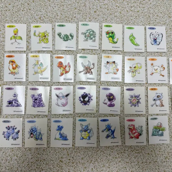 [BUNJANG] Pokemon 30th Anniversary Sticker Set (32 Variants) / 포켓몬스터 포켓몬 30주년 띠부씰 32종
