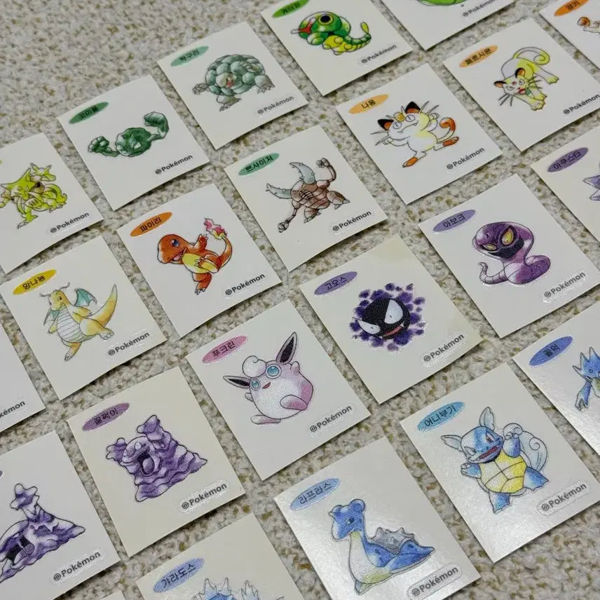[BUNJANG] Pokemon 30th Anniversary Sticker Set (32 Types) / 포켓몬 30주년 띠부씰 32종 일괄