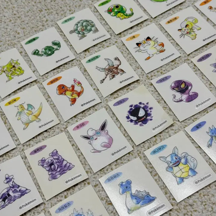 [BUNJANG] Pokemon 30th Anniversary Sticker Set (32 Types) / 포켓몬 30주년 띠부씰 32종 일괄