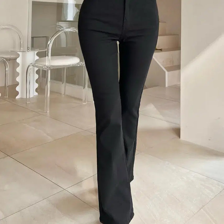 [BUNJANG] Kindaami Black Bootcut Denim Pants M / 카인다미 골반패드 부츠컷 데님 팬츠 블랙 m