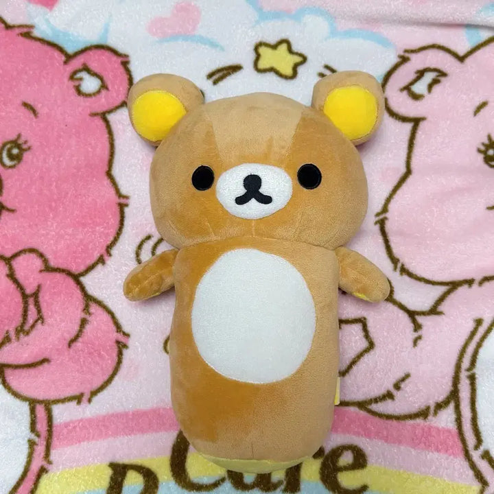 [BUNJANG] 37cm Rilakkuma Cylindrical Plush Cushion / [37cm]상태 짱 말랑포근 원통 리락쿠마 쿠션