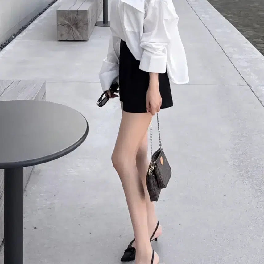 [BUNJANG] Youhyeir Premium Pocket Half Line Shirt / 유헤르 프리미엄 포켓 하프 라인 셔츠