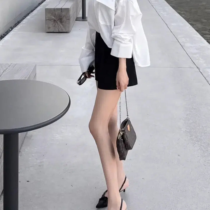 [BUNJANG] Youhyeir Premium Pocket Half Line Shirt / 유헤르 프리미엄 포켓 하프 라인 셔츠