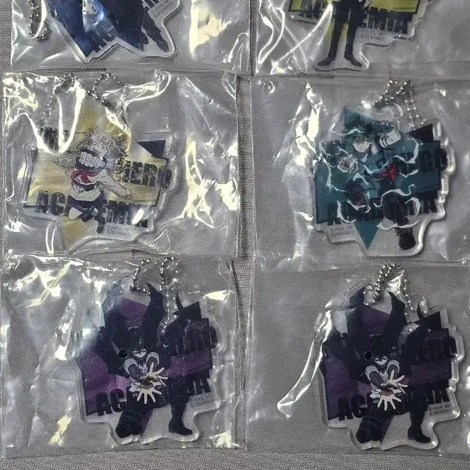 [BUNJANG] My Hero Academia Character Keychain Bundle Set / 일괄) 나의 히어로 아카데미아 올포원 원포올 토가 미도리야 토우야 키링