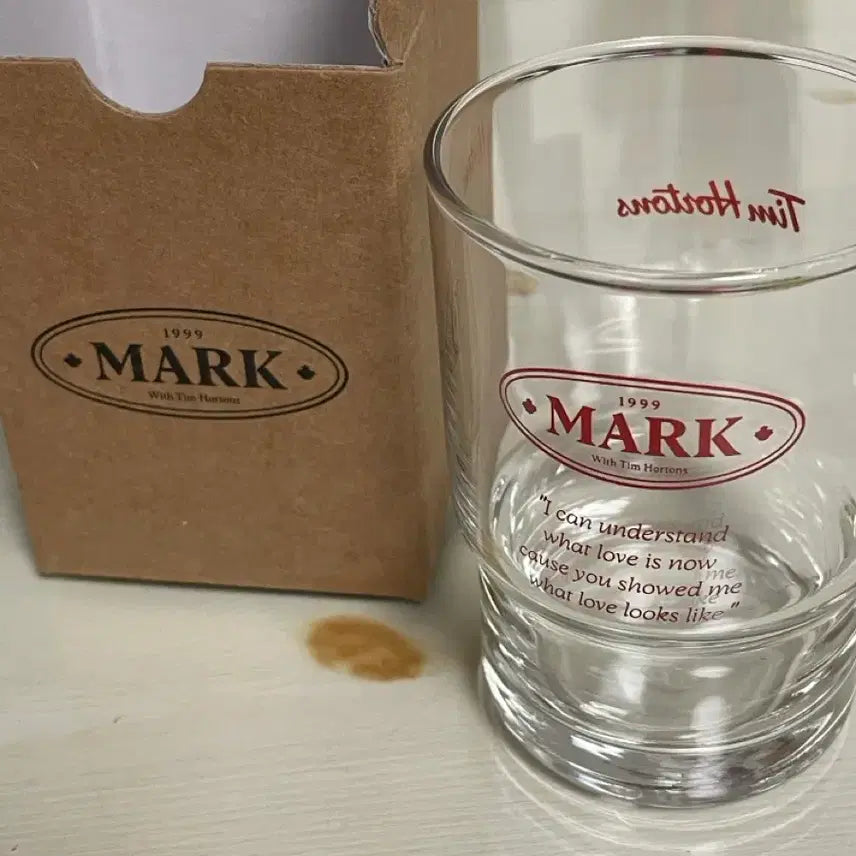 [BUNJANG] NCT Mark Tim Hortons Collaboration Mug / 마크 엔시티 팀홀튼 컵 머그컵 솔로 유리컵 The firstfruit